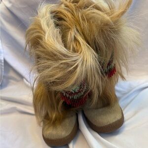 Pajar Tan Fur Fringe Winter Boots